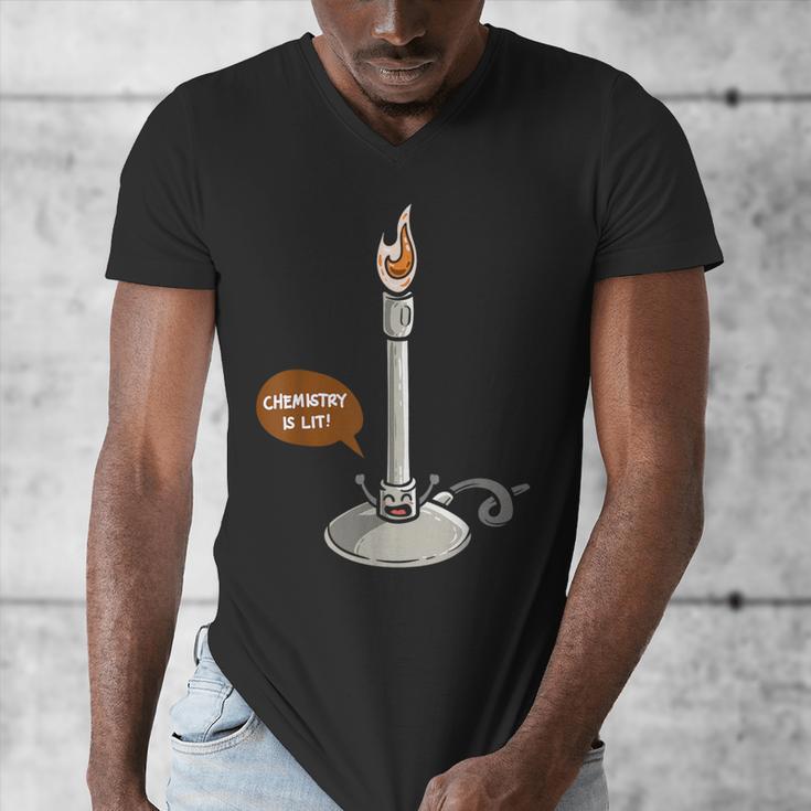 Chemistry Burner Science Lover Biology Chemistry Teacher Men's V-Neck T-Shirt, Science Teacher Gifts, funny design