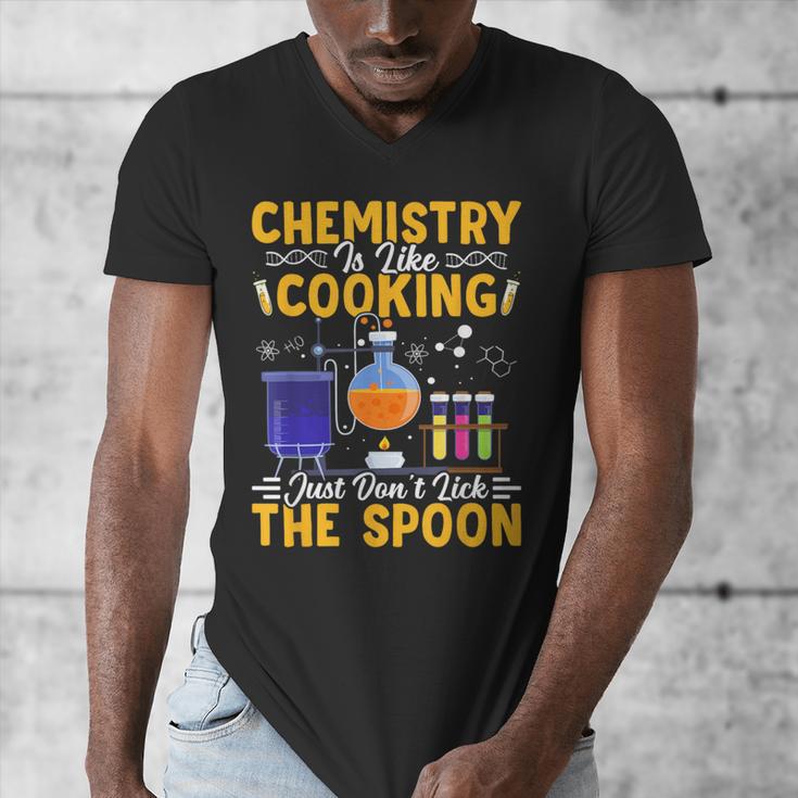 Chemistry Is Like Cooking Science Teacher Student Men's V-Neck T-Shirt, Science Teacher Gifts, funny design