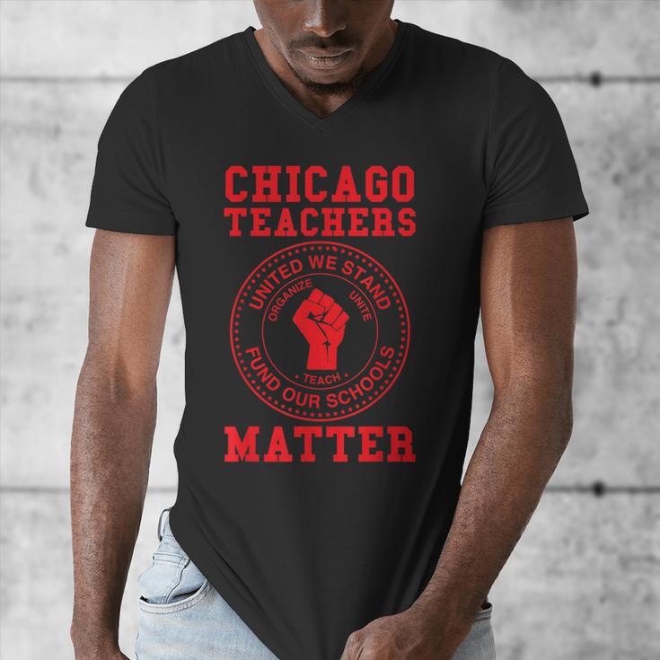 Chicago Teachers Matter Support Union Education Red For Ed Men's V-Neck T-Shirt, funny design Chicago Teachers Matter Support Union Education Red For Ed Men's V-Neck T-Shirt, funny design