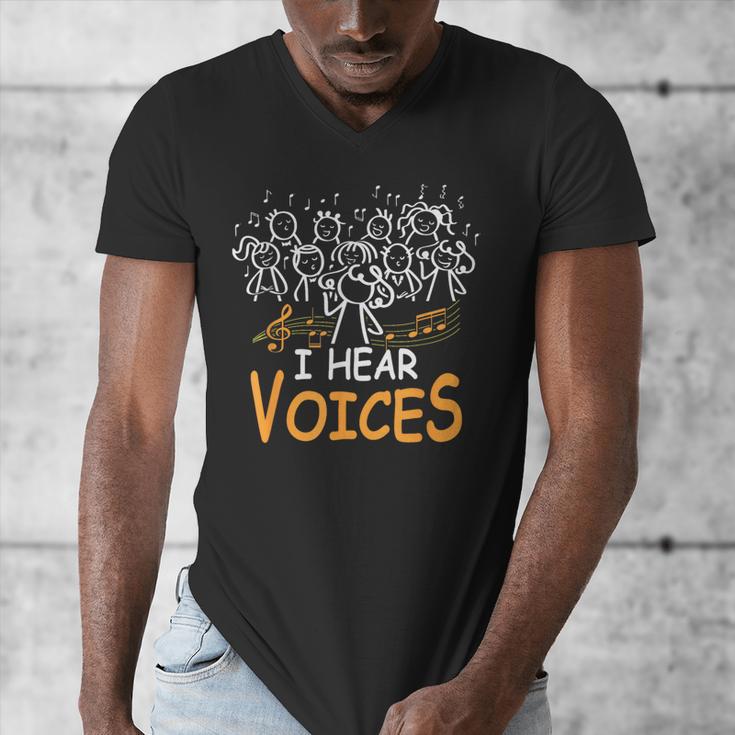 Choir Teacher I Hear Voices Chorister Church Choral Music Men's V-Neck T-Shirt, funny design Choir Teacher I Hear Voices Chorister Church Choral Music Men's V-Neck T-Shirt, funny design