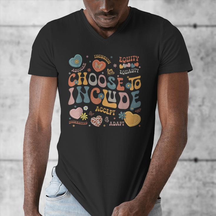Choose To Include Inclusion Matters Autism Awareness Teacher Men Women Girls Kids Men's V-Neck T-Shirt, funny design Choose To Include Inclusion Matters Autism Awareness Teacher Men Women Girls Kids Men's V-Neck T-Shirt, funny design