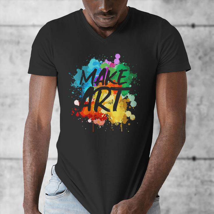 Cool Art For Men Women Artist Teacher Painter Artists Paint Men's V-Neck T-Shirt, funny design