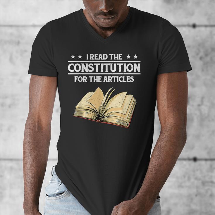 Cool History Teacher Read The Constitution For The Articles Men's V-Neck T-Shirt, History Teacher Gifts, funny design