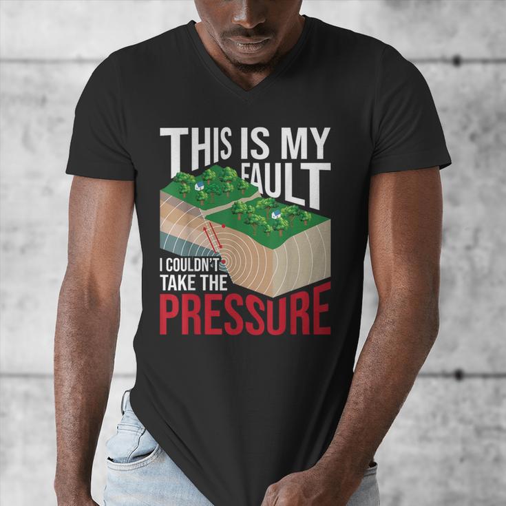 Couldn't Take The Pressure Geology Earth Science Teacher Men's V-Neck T-Shirt, Science Teacher Gifts, funny design