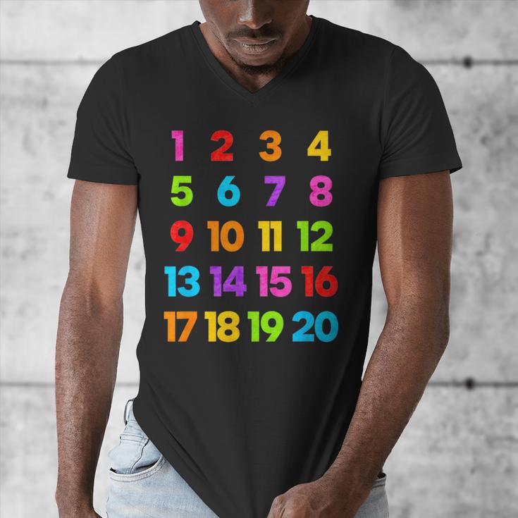 Counting 1-10 Learn To Count Number School Kids Teacher Men's V-Neck T-Shirt, funny design Counting 1-10 Learn To Count Number School Kids Teacher Men's V-Neck T-Shirt, funny design