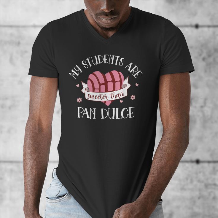 Cute Spanish Teacher Dual Language Bilingual Teacher Men Women Men's V-Neck T-Shirt, funny design