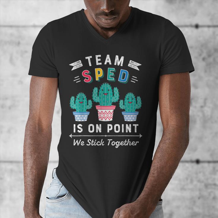 Cute SPED Teacher Special Education Cactus SPED Teacher Men's V-Neck T-Shirt, funny design Cute SPED Teacher Special Education Cactus SPED Teacher Men's V-Neck T-Shirt, funny design