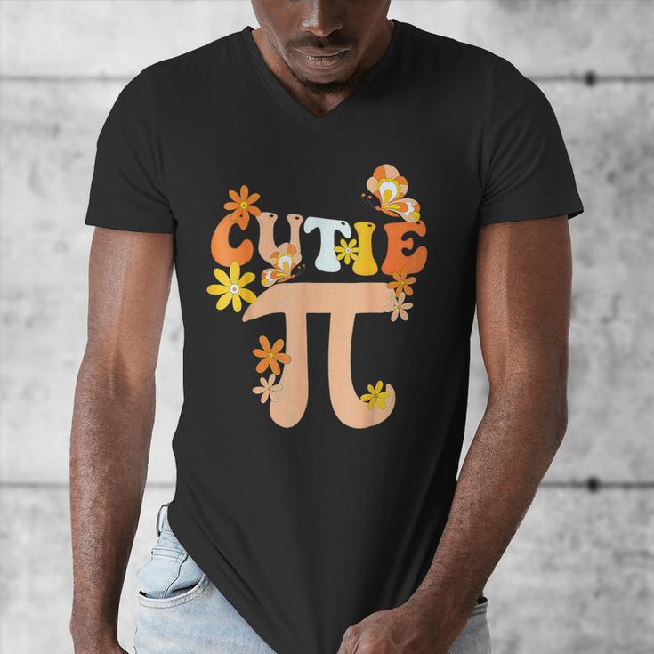 Cutie Pi Shirt Pi Day Math Girls Kids Women Toddler Teacher Men's V-Neck T-Shirt, funny design