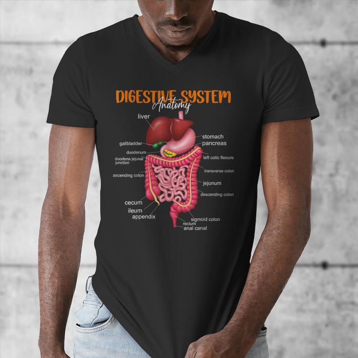 Digestive System Anatomy Anatomical Biology Teacher Men's V-Neck T-Shirt, funny design Digestive System Anatomy Anatomical Biology Teacher Men's V-Neck T-Shirt, funny design