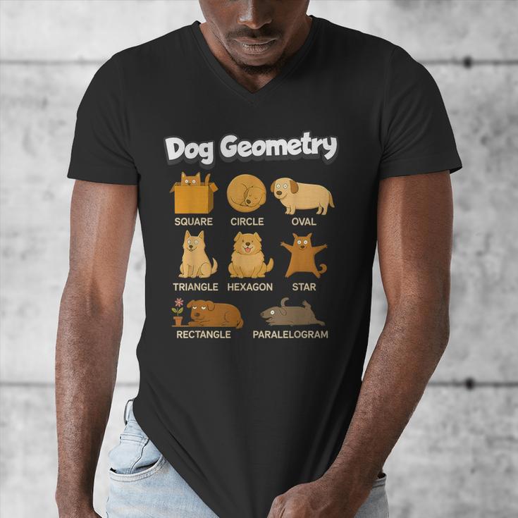Dog Geometry Math Teacher Back To School STEM Humor Men's V-Neck T-Shirt, funny design Dog Geometry Math Teacher Back To School STEM Humor Men's V-Neck T-Shirt, funny design