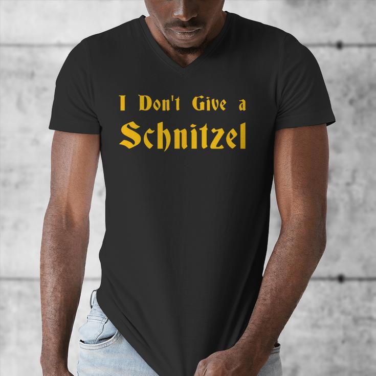 I Don't Give a Schnitzel T-Shirt Men's V-Neck T-Shirt, funny design