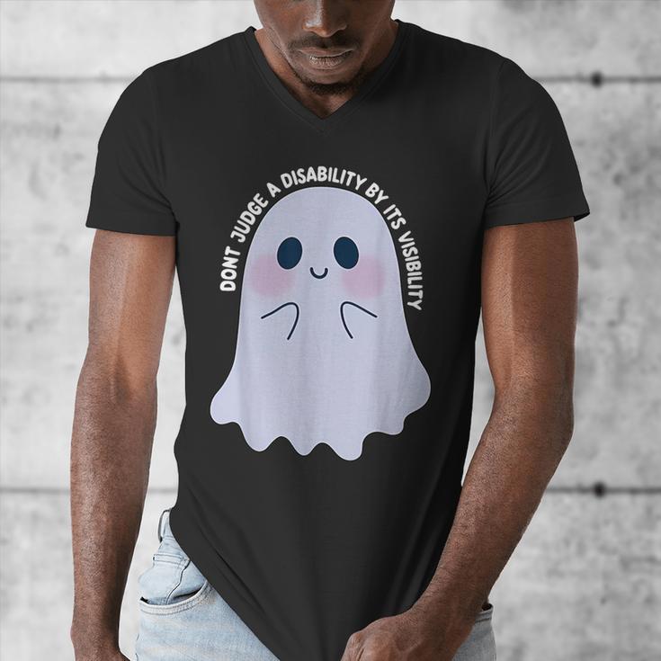 Dont Judge a Disability By Its Visibility Teacher Men's V-Neck T-Shirt, funny design Dont Judge a Disability By Its Visibility Teacher Men's V-Neck T-Shirt, funny design