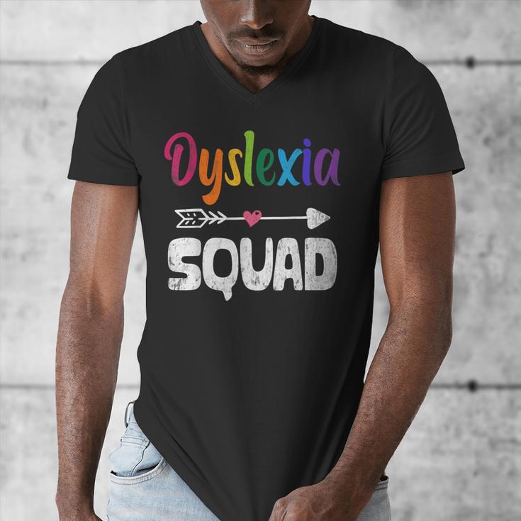 Dyslexia Awareness Month Dyslexia Teacher Therapist Men's V-Neck T-Shirt, funny design Dyslexia Awareness Month Dyslexia Teacher Therapist Men's V-Neck T-Shirt, funny design