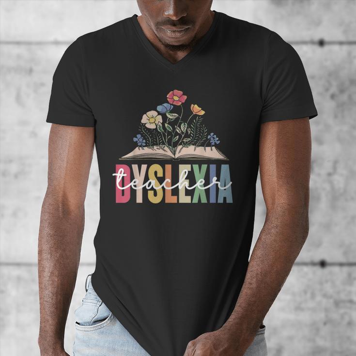 Dyslexia Teacher Awareness Dyslexic Dyslexics Dyslexia Men's V-Neck T-Shirt, funny design Dyslexia Teacher Awareness Dyslexic Dyslexics Dyslexia Men's V-Neck T-Shirt, funny design
