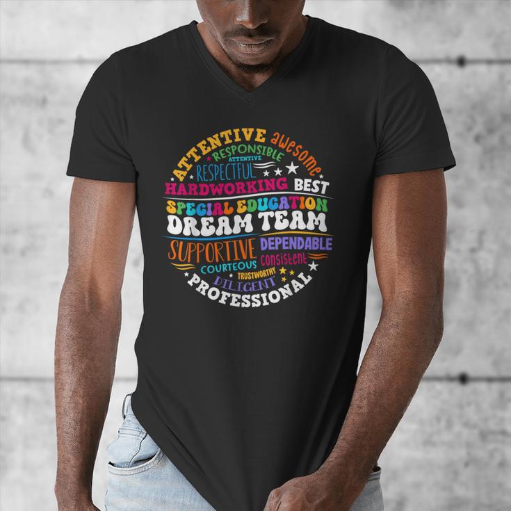 Educators Special Ed Teacher Special Education Dream Team Men's V-Neck T-Shirt, funny design Educators Special Ed Teacher Special Education Dream Team Men's V-Neck T-Shirt, funny design