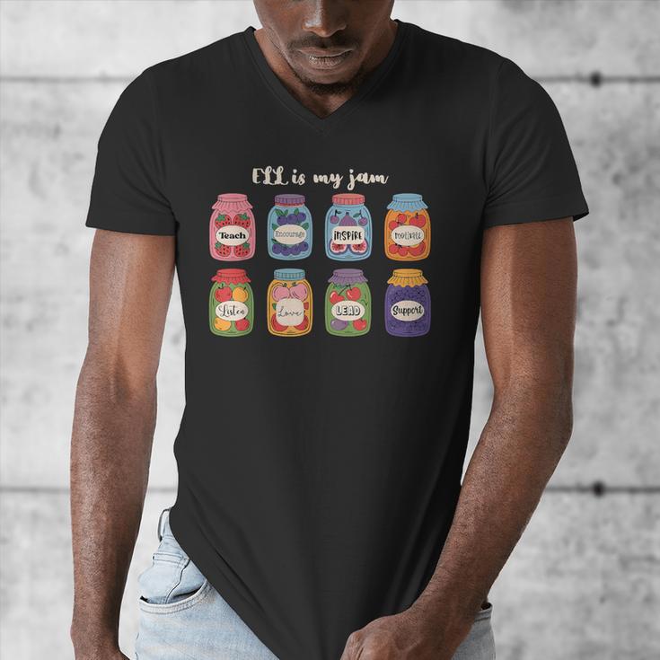 ELL Is My Jam English Language Learner Aide ELL Teacher Men's V-Neck T-Shirt, English Teacher Gifts, funny design ELL Is My Jam English Language Learner Aide ELL Teacher Men's V-Neck T-Shirt, English Teacher Gifts, funny design