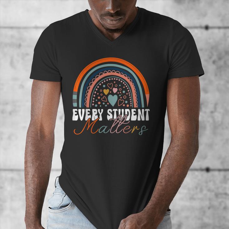 Every Student Matters Paraprofessional Support Teacher Men's V-Neck T-Shirt, funny design