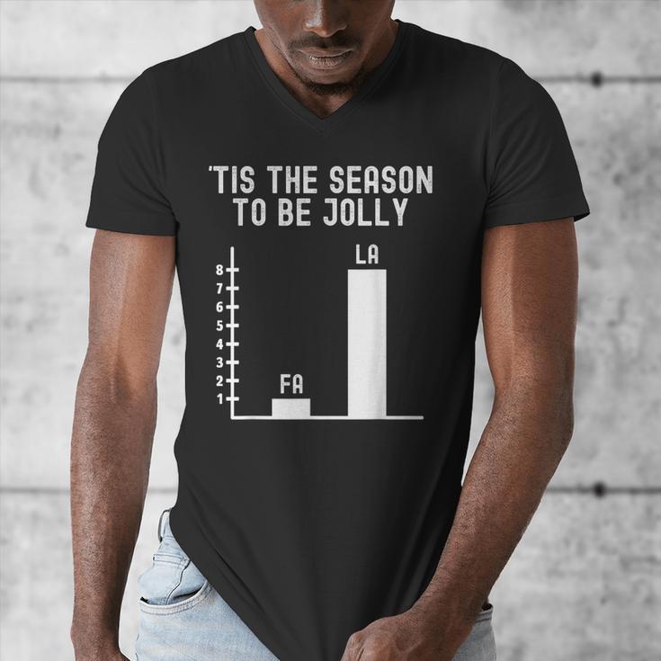 Fa La 8 Math Pun Math Teacher Christmas Men's V-Neck T-Shirt, funny design Fa La 8 Math Pun Math Teacher Christmas Men's V-Neck T-Shirt, funny design