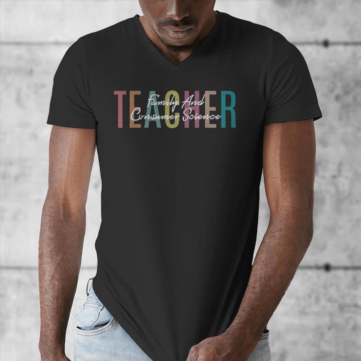 FACS Teacher Family And Consumer Science Teacher Men's V-Neck T-Shirt, Science Teacher Gifts, funny design FACS Teacher Family And Consumer Science Teacher Men's V-Neck T-Shirt, Science Teacher Gifts, funny design