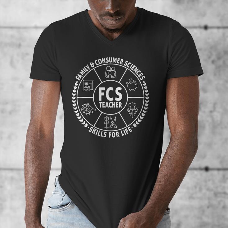 Family And Consumer Sciences FACS FCS Teacher Men's V-Neck T-Shirt, funny design