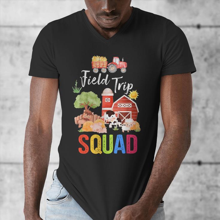 Farm Trip Field Trip Squad Farm Visit Teachers Students Men's V-Neck T-Shirt, funny design