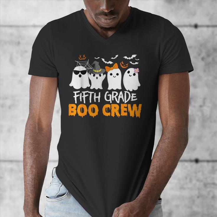 Fifth Grade Boo Crew Halloween Teacher Costume Men's V-Neck T-Shirt, funny design Fifth Grade Boo Crew Halloween Teacher Costume Men's V-Neck T-Shirt, funny design