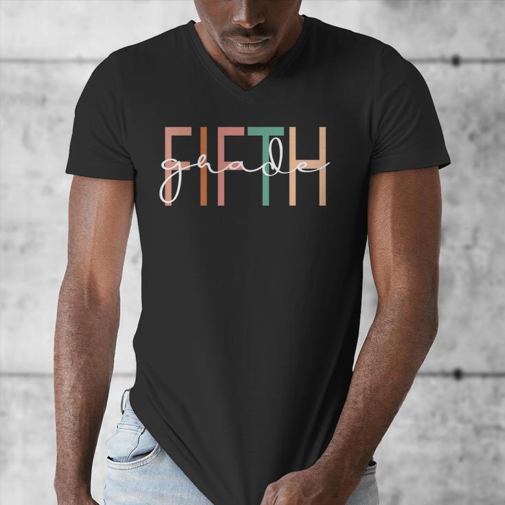 Fifth Grade Girls Boys Teacher Team 5th Grade Squad Men's V-Neck T-Shirt, funny design