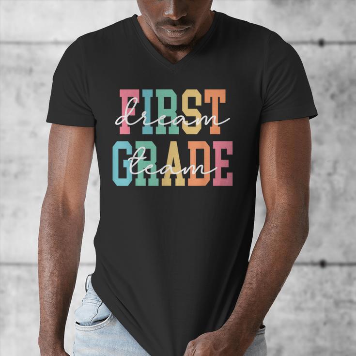 First Grade Dream Team Back To School 1st Grade Teacher Men's V-Neck T-Shirt, First Grade Teacher Gifts, funny design