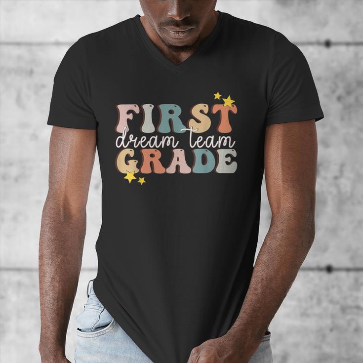 First Grade Dream Team First Day Of 1st Grade Teachers For Men Women Men's V-Neck T-Shirt, First Grade Teacher Gifts, funny design First Grade Dream Team First Day Of 1st Grade Teachers For Men Women Men's V-Neck T-Shirt, First Grade Teacher Gifts, funny design