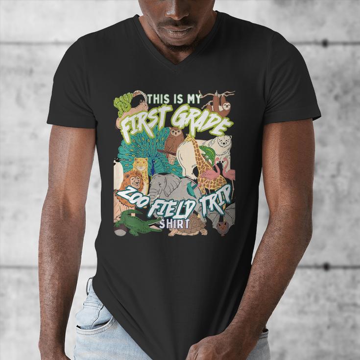 First Grade Zoo Field Trip Matching Student Teacher Class Men's V-Neck T-Shirt, First Grade Teacher Gifts, funny design First Grade Zoo Field Trip Matching Student Teacher Class Men's V-Neck T-Shirt, First Grade Teacher Gifts, funny design