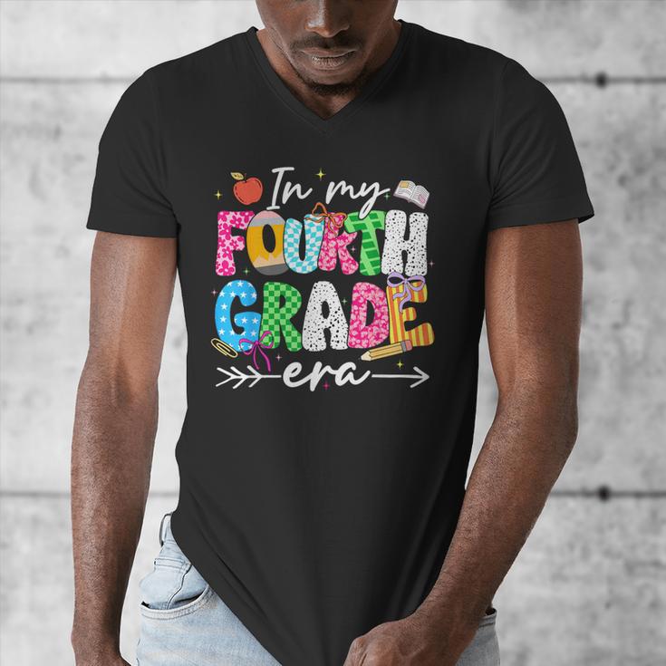 In My Fourth Grade Era 4th Grade Girl Teacher Back To School Men's V-Neck T-Shirt, 4th Grade Teacher Gifts, funny design In My Fourth Grade Era 4th Grade Girl Teacher Back To School Men's V-Neck T-Shirt, 4th Grade Teacher Gifts, funny design