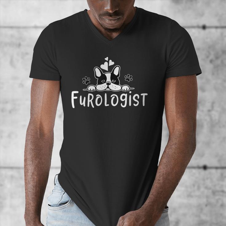 Furologist Puppy Stylist Cute Dog Groomer Men Women Men's V-Neck T-Shirt, funny design