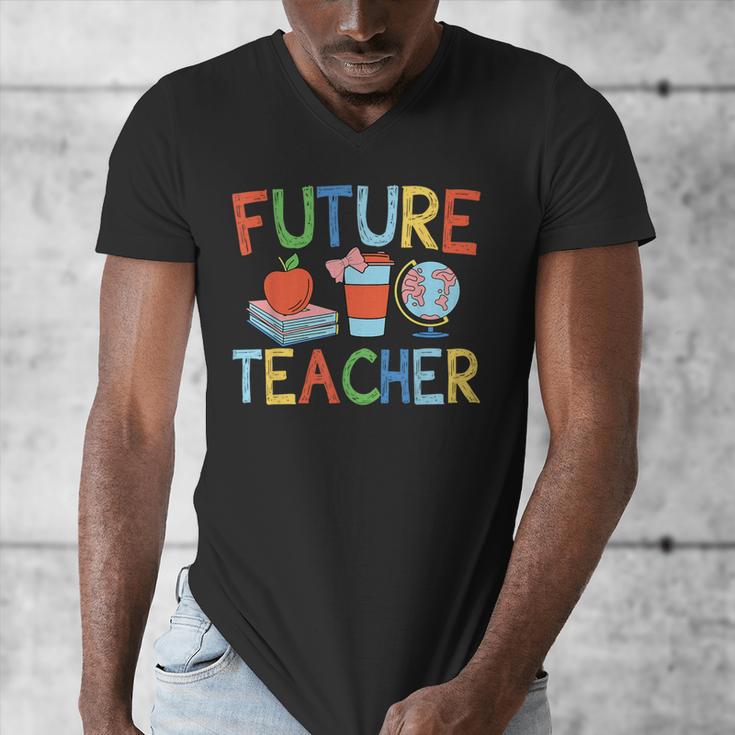 Future Teacher Costume For Kids Girls Boys Men Women Men's V-Neck T-Shirt, Future Teacher Gifts, funny design