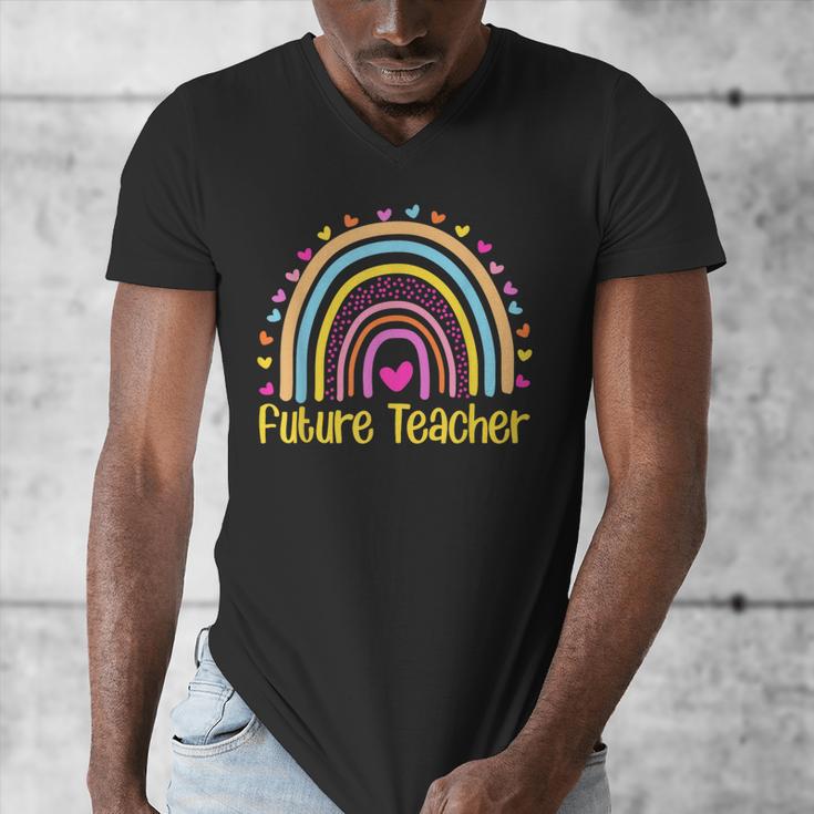 Future Teacher Rainbow Men's V-Neck T-Shirt, Future Teacher Gifts, funny design Future Teacher Rainbow Men's V-Neck T-Shirt, Future Teacher Gifts, funny design