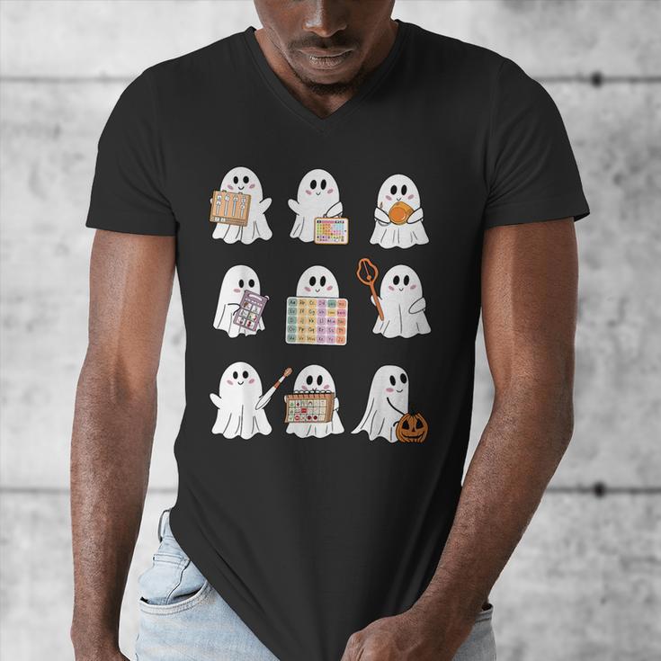 Ghost Speech Therapy Teacher Spooky Season Halloween Men's V-Neck T-Shirt, funny design Ghost Speech Therapy Teacher Spooky Season Halloween Men's V-Neck T-Shirt, funny design