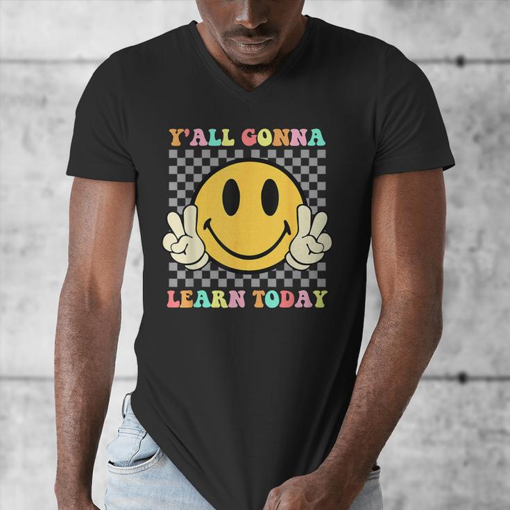 You All Gonna Learn Today Shirt Retro Groovy Teacher Life Men's V-Neck T-Shirt, Groovy Teacher Gifts, funny design You All Gonna Learn Today Shirt Retro Groovy Teacher Life Men's V-Neck T-Shirt, Groovy Teacher Gifts, funny design