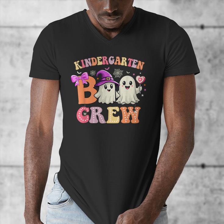 Groovy Kindergarten Boo Crew Kinder Halloween Teacher Kids Men's V-Neck T-Shirt, Groovy Teacher Gifts, funny design Groovy Kindergarten Boo Crew Kinder Halloween Teacher Kids Men's V-Neck T-Shirt, Groovy Teacher Gifts, funny design
