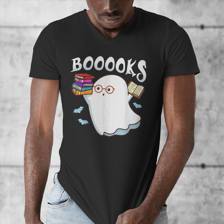 Halloween Books Librarian English Teacher Reader Reading Men's V-Neck T-Shirt, English Teacher Gifts, funny design