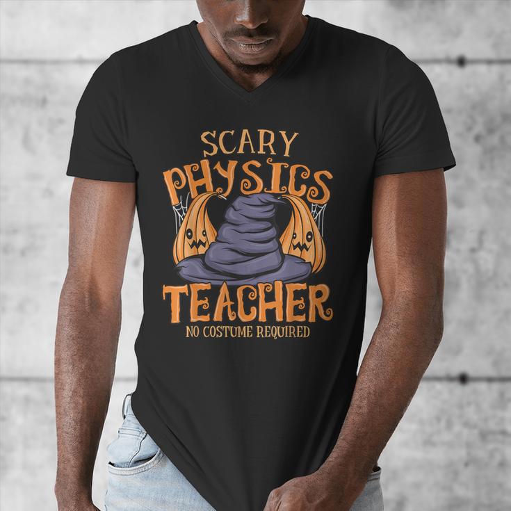 Halloween Scary Physics Teacher No Costume Required Women Men's V-Neck T-Shirt, funny design Halloween Scary Physics Teacher No Costume Required Women Men's V-Neck T-Shirt, funny design