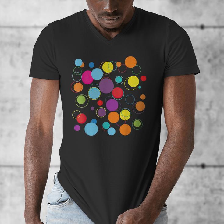 Happy Dot Day Colorful Polka Dot Art Teacher Student Kids Men's V-Neck T-Shirt, funny design