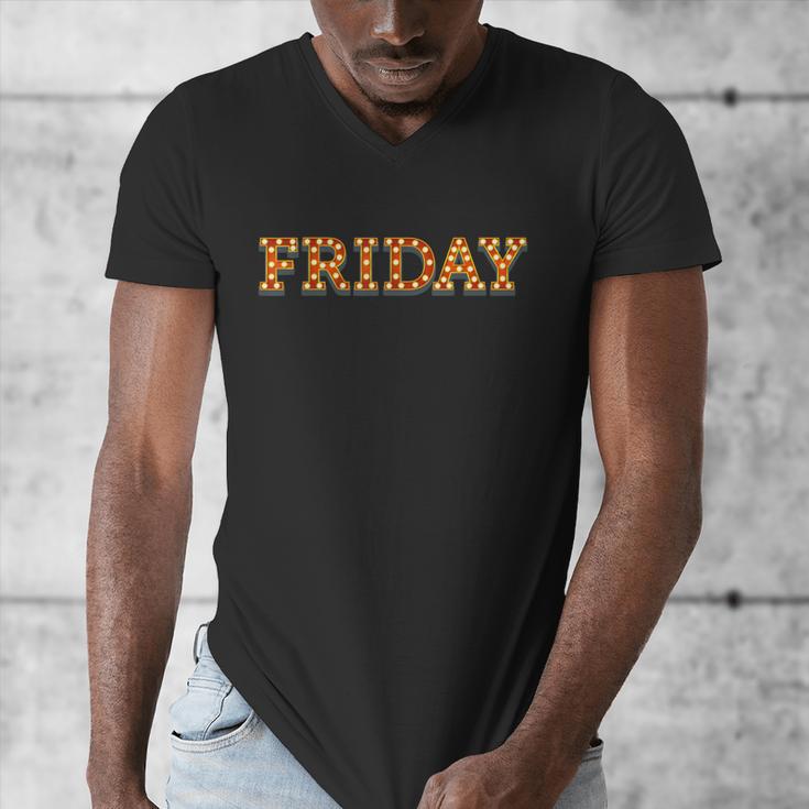 Happy Friday Love Fridays Fun Teacher For Men Women Men's V-Neck T-Shirt, funny design