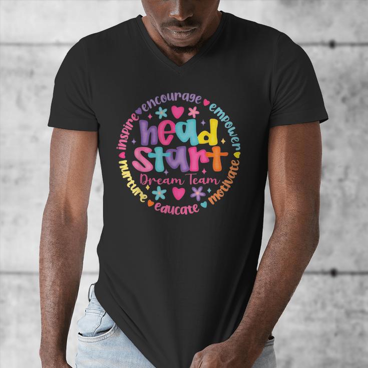Head Start Dream Team Squad Teacher Headstart Back To School Men's V-Neck T-Shirt, funny design Head Start Dream Team Squad Teacher Headstart Back To School Men's V-Neck T-Shirt, funny design