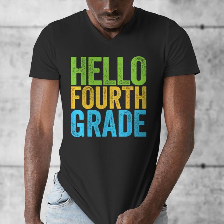 Hello Fourth Grade Shirt 4th Grade Boy Girl Student Teacher Men's V-Neck T-Shirt, 4th Grade Teacher Gifts, funny design Hello Fourth Grade Shirt 4th Grade Boy Girl Student Teacher Men's V-Neck T-Shirt, 4th Grade Teacher Gifts, funny design