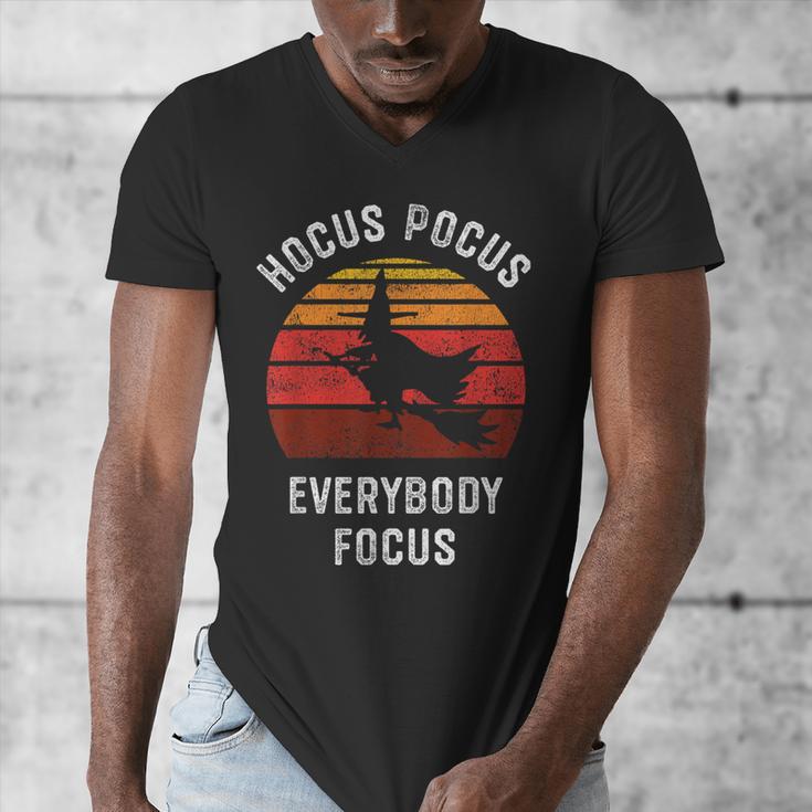 Hocus Pocus Everybody Focus Witch Halloween Teacher Women Men's V-Neck T-Shirt, funny design Hocus Pocus Everybody Focus Witch Halloween Teacher Women Men's V-Neck T-Shirt, funny design