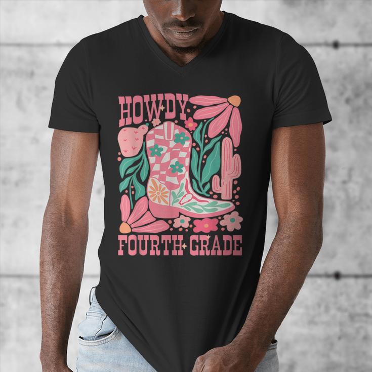 Howdy Fourth Grade Western 4th Grade Teacher Cowboy Cowgirl Men's V-Neck T-Shirt, 4th Grade Teacher Gifts, funny design Howdy Fourth Grade Western 4th Grade Teacher Cowboy Cowgirl Men's V-Neck T-Shirt, 4th Grade Teacher Gifts, funny design