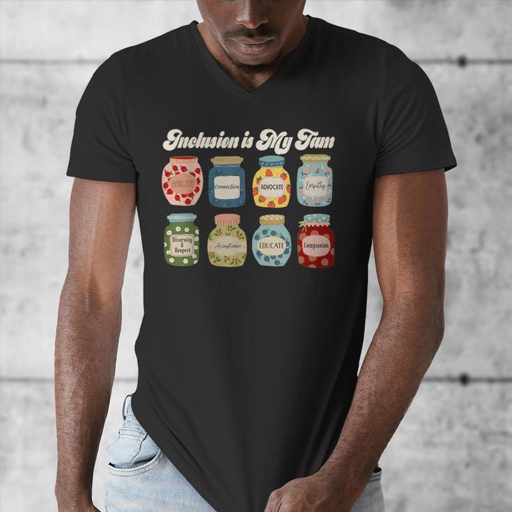 Inclusion Is My Jam Neurodiversity Special Education Teacher Men's V-Neck T-Shirt, funny design Inclusion Is My Jam Neurodiversity Special Education Teacher Men's V-Neck T-Shirt, funny design