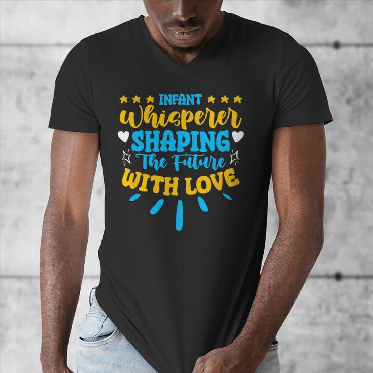Infant Whisperer Daycare School Childcare Infant Teacher Men's V-Neck T-Shirt, funny design