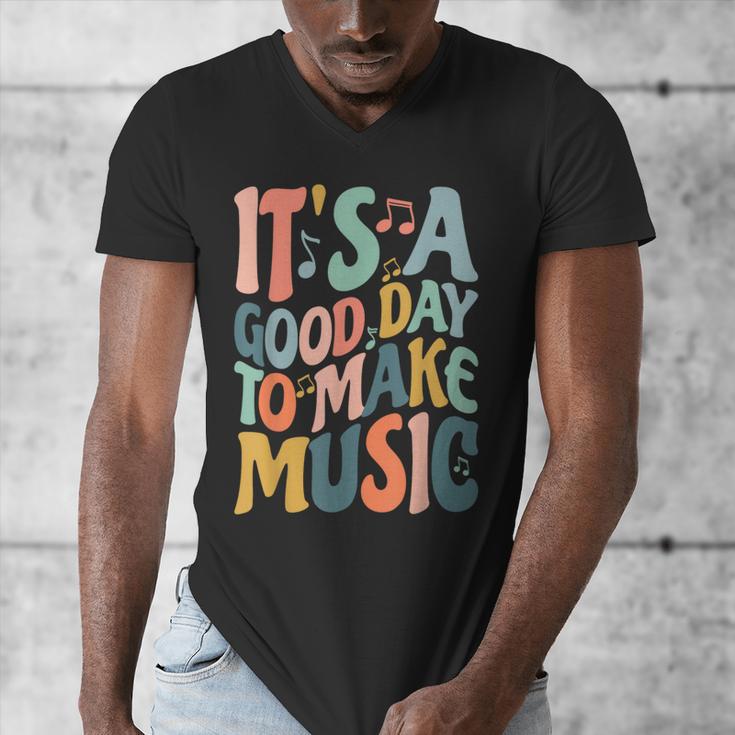 It's A Good Day To Make Music Musician Band Music Teacher Men's V-Neck T-Shirt, funny design It's A Good Day To Make Music Musician Band Music Teacher Men's V-Neck T-Shirt, funny design