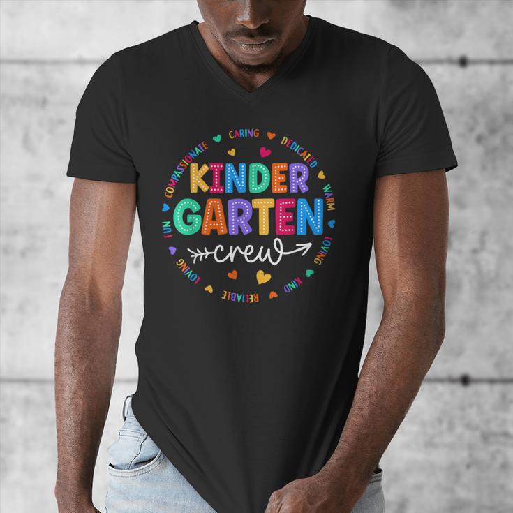 Kindergarten Crew Back To School Kindergarten Teacher Kids Men's V-Neck T-Shirt, funny design