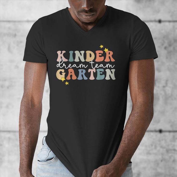 Kindergarten Dream Team Teacher Back To School Men's V-Neck T-Shirt, funny design Kindergarten Dream Team Teacher Back To School Men's V-Neck T-Shirt, funny design